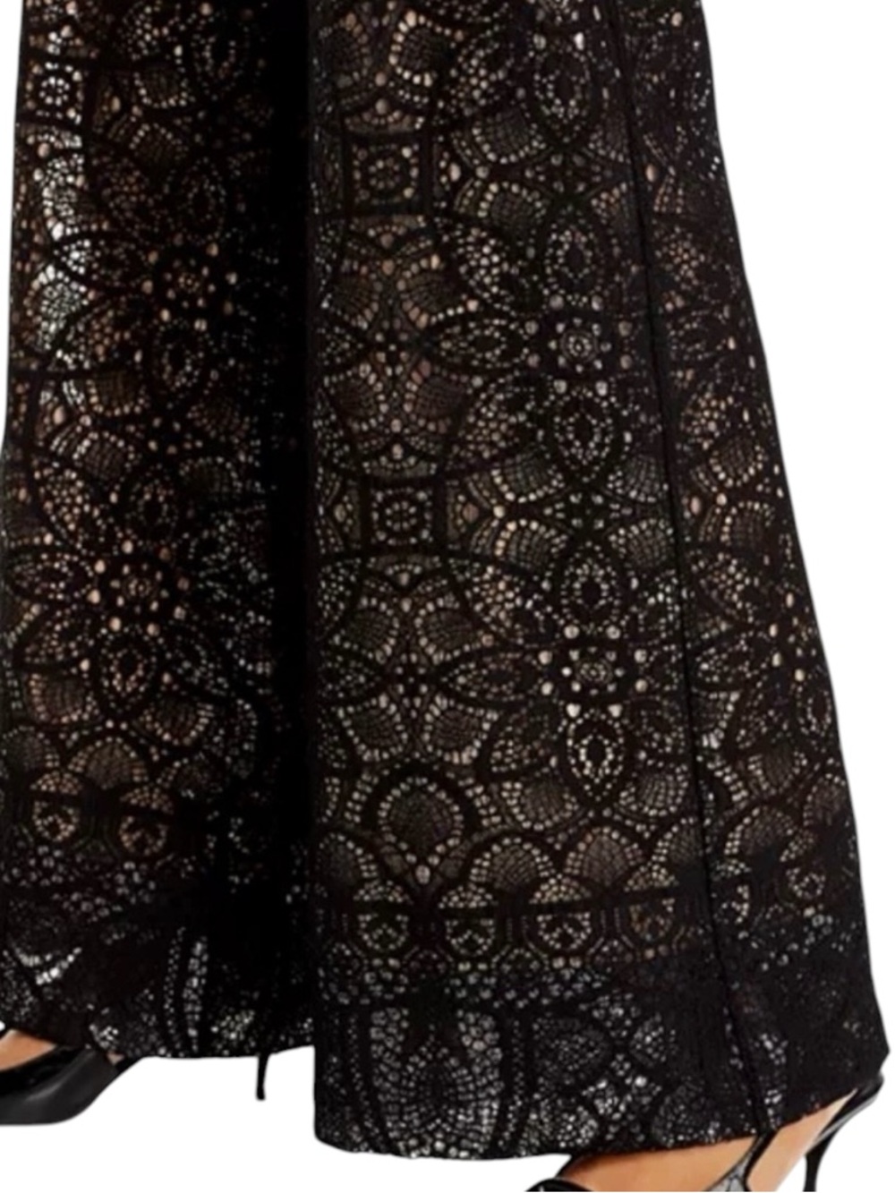 Boston Proper Black Wide Leg Lace Pants Size S - Picture 5 of 14